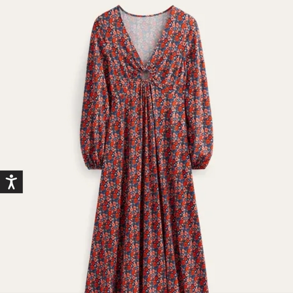 Boden Keyhole Jersey Maxi Dress Sz 10 - Picture 6 of 9